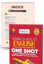 Load image into Gallery viewer, Educart CBSE Class 10 One Shot Question Bank 2025-26 Science, Mathematics, Social Science and English (for 2026 exam) 4 Book Bundle