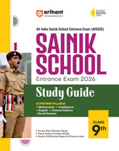 Load image into Gallery viewer, Arihant (AISSEE) Sainik School Class 9 Entrance Exam 2026 | With Study Guide, Covers Mathematics, Intelligence, English, General Science & Social Science | Includes 2025 Solved Paper and 2 Practice Sets