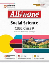 Load image into Gallery viewer, Arihant All in One Social Science Class 9 for CBSE Exams 2025-26 | Revised Edition as per latest syllabus | Mind Maps, CBQs, Focused Theory, Practice Exercises, Sample Papers