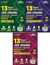 Load image into Gallery viewer, Cengage - Physics + Chemistry + Mathematics Combo ( Set of 3 Books ) - 13 Years JEE Main Chapterwise + Topicwise Questions with Solutions (2013 - 2025) - 149 Sets - 4275 Questions - New Edition 2026
