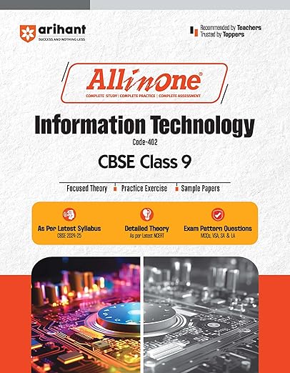 All In One Information Technology Class 9th Based On Latest NCERT For CBSE Exams 2025 | Mind map | All type of Questions, MCQs, Extract Based, VSA, SA & LA