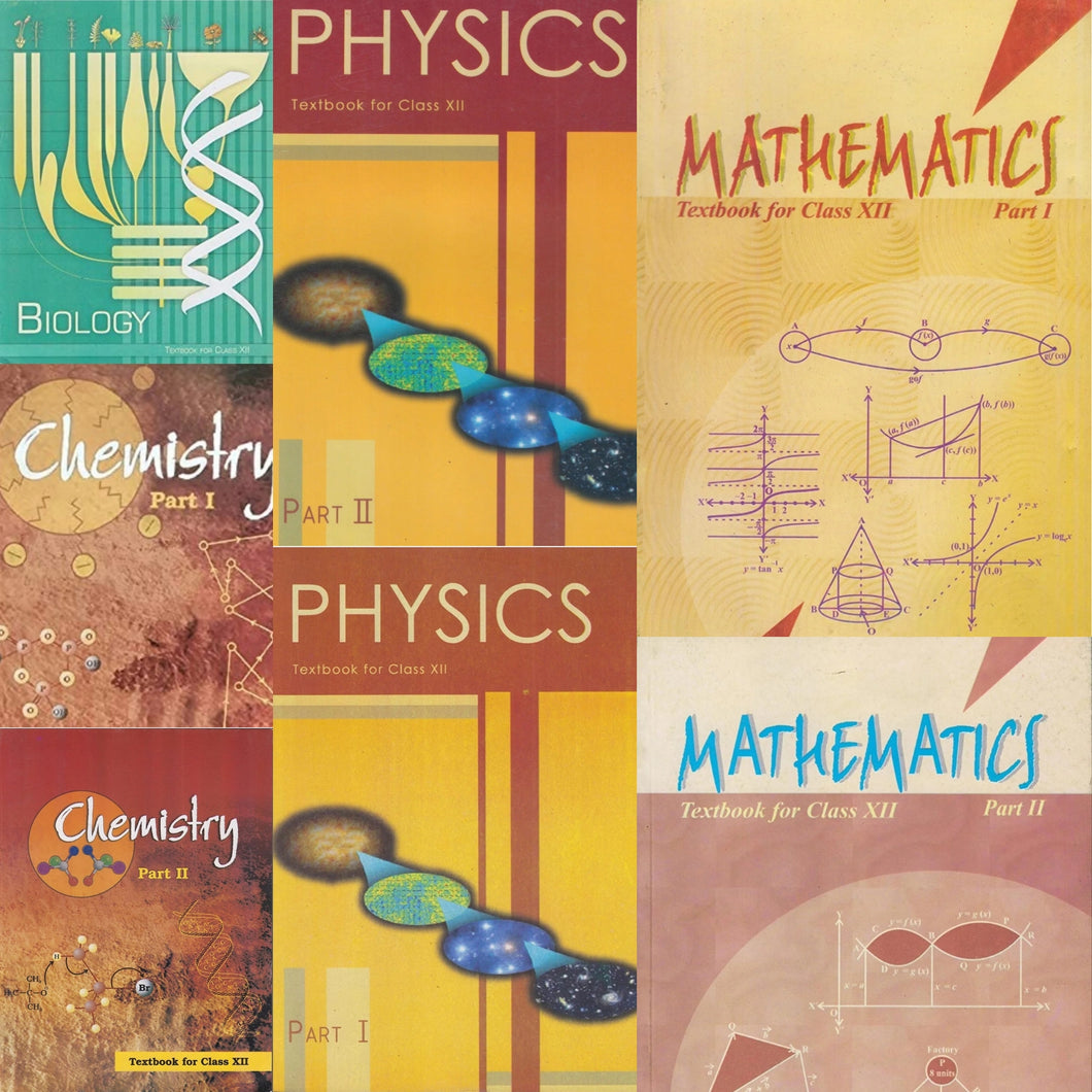 NCERT Science PCMB (7 Books) Set for Class -12 (English Medium) - latest edition as per NCERT/CBSE