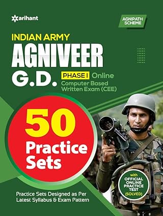 Indian Army Agniveer G.D. Phase 1 Exam 50 Practice Sets-(2023-2024)