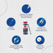 Load image into Gallery viewer, Cello Butterflow Ball Pen | Blue Ball Pens | Jar of 25 Units