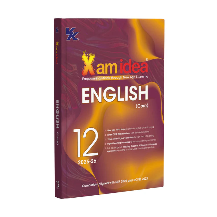 Xam idea English (Core) Class 12 Book | CBSE Board | Chapterwise Question Bank | Based on Revised CBSE Syllabus | NCERT Questions Included | 2025-26 Exam