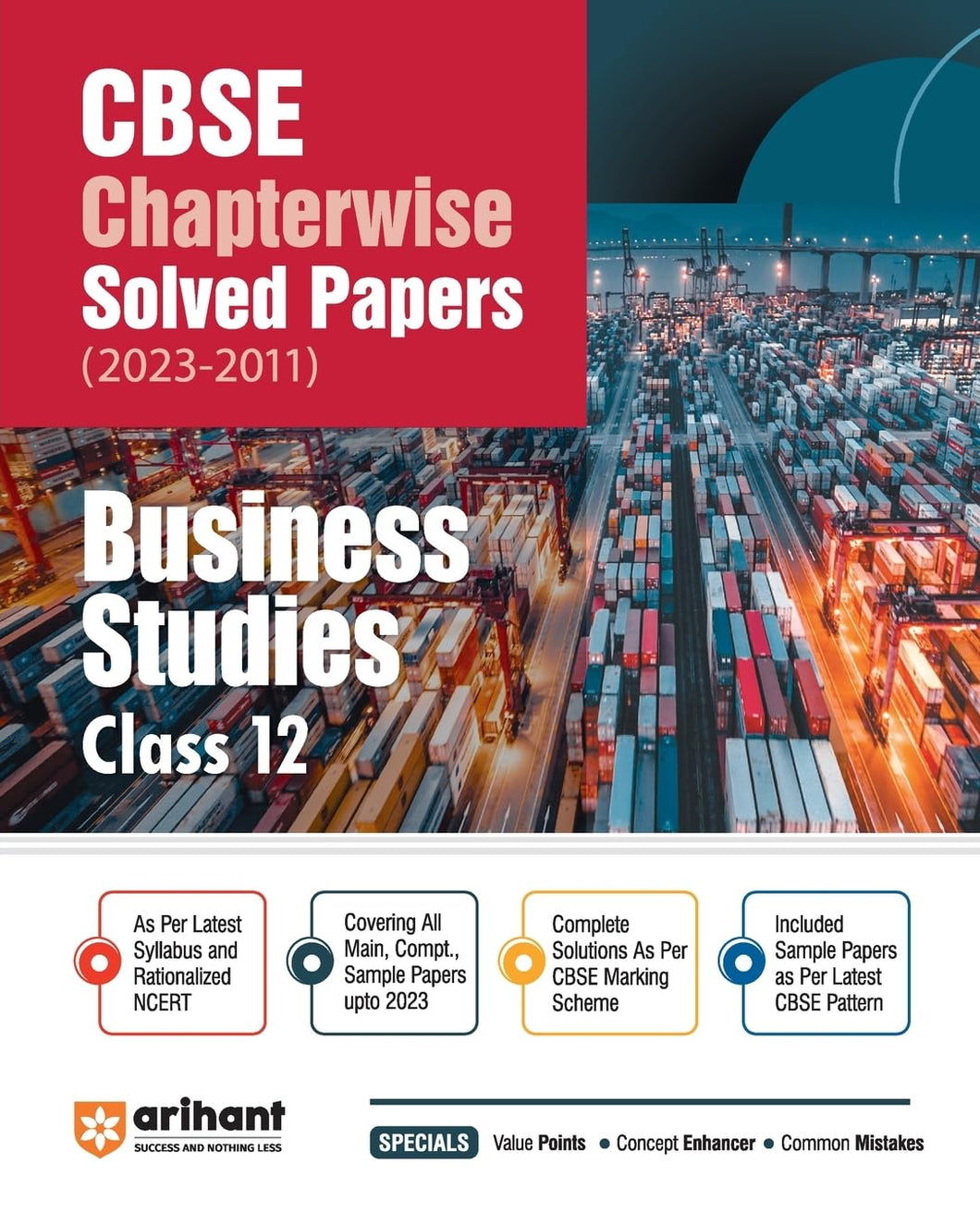 Arihant CBSE Chapterwise Solved Papers 2023-2011 Business Studies Class 12th
