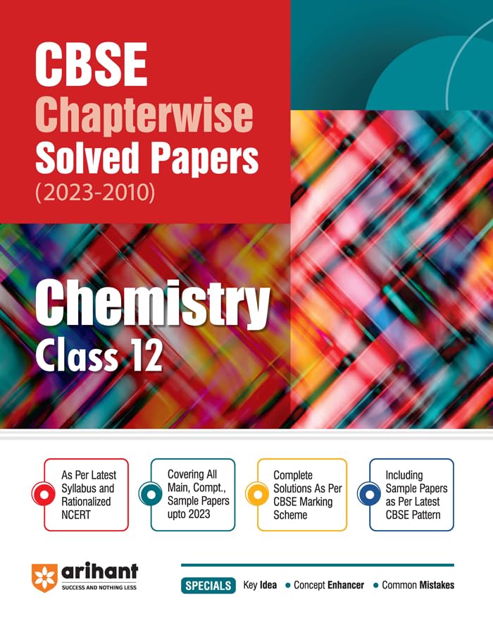 CBSE Chemistry Chapterwise Solved Papers Class 12 for 2022