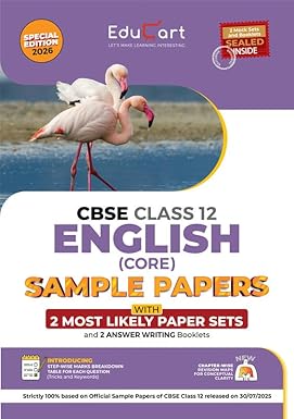 Educart CBSE Sample Paper Class 12 2025-26 – English Core (Based on latest CBSE Sample Papers Released on 30-07-25) For 2026 Board Exam