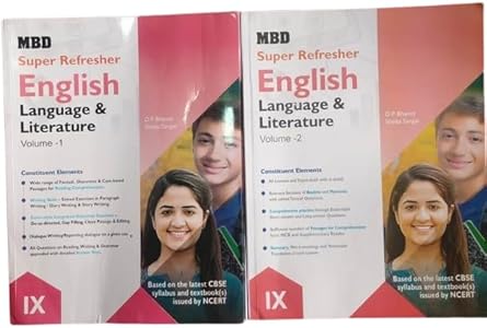 MBD Super Refresher English Language & Literature, Class IX, Volume 1 & 2, CBSE NCERT Textbook NEW EDITION 2026
