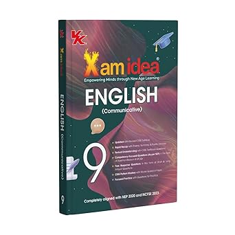 Xam idea Class 9 English (Communicative) | 2025-26 | Latest CBSE Syllabus| Rapid Recap | NCERT Mastery & Competency-Focused and Free Response Qs