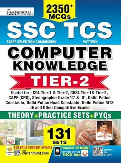 SSC TCS Computer Knowledge Tier 2 2350+ MCQs (Theory + Practice Sets + PYQs) 131 Sets (English Medium) (4767)