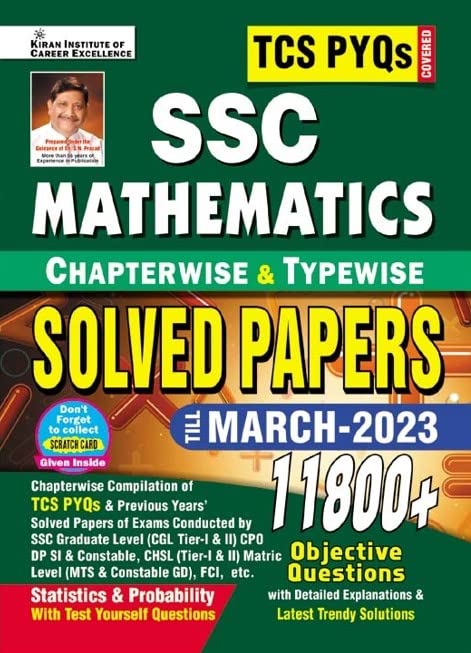 SSC TCS PYQs Mathematics Chapterwise & Typewise Solved Papers 11800+Till (E) (2023-24)