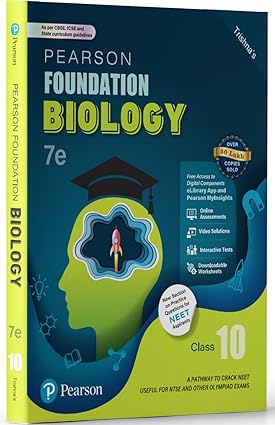 Pearson IIT Foundation' 25 Biology Class 10 | For NEET, NTSE & Olympiad Exams |As per CBSE, ICSE & State Curriculums | Includes NEET Practice Questions | Free acess to 12 Online Assessments, | 7th edition
