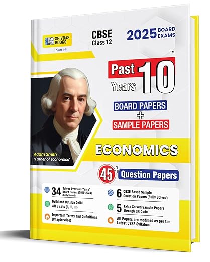 Shivdas CBSE Class 12 Previous 10 Years Question Papers (2015-2024) Fully Solved Economics 10+ CBSE Sample Papers Delhi and OD All Sets (I,II,III) for 2025 Board Exams | Latest Syllabus