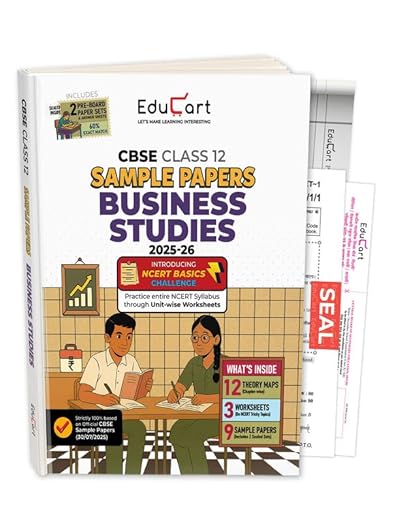 Educart CBSE Sample Paper Class 12 2025-26 – Business Studies (Based on latest CBSE Sample Papers Released on 30-07-25) For 2026 Board Exam