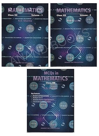 Rd Sharma Class 12 Maths 2025-26 CBSE Examinations | Latest Edition of R D Sharma Class 12 Mathematics (Vol.1 + Vol.2 + MCQ) Set of 3 Books 2025 Edition