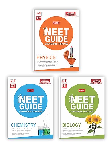 MTG Complete NEET Guide Physics, Chemistry & Biology Book For 2024-2025 Exam - Concept Map, Theory As Per NCERT Rationalised Syllabus for NEET with 10 Years Chapterwise Topicwise Question Papers & Solution