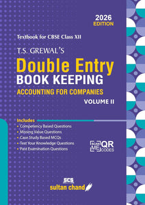T.S. Grewal'S Double Entry Book Keeping (Vol.2) - Accounting For Companies: Textbook for CBSE Class 12 (2026-27 Examination) - Booksfy