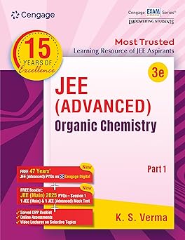 Cengage JEE Advanced Organic Chemistry: Part 1 with Free Online Assessments & Digital Content