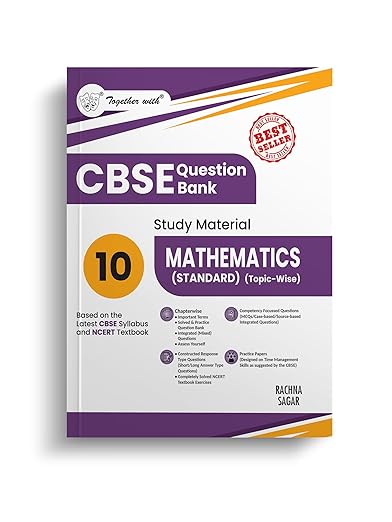Together with CBSE Class 10 Mathematics (Standard) Question Bank / Study Material Topic-wise for 2025-26 Exam (Based on the Latest Syllabus)