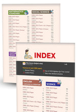Load image into Gallery viewer, Educart CBSE Class 10 Granth - 10 Years Solved Papers with PYQ Charts (Maths Standard &amp; Basic, Social Science, Science, Hindi A &amp; B, English, Computer Applications, IT and Sanskrit) for 2026 Boards
