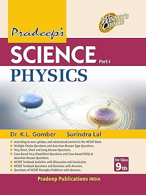 Pradeep's Science Part - I Physics for Class 9 - Examination 2025-26