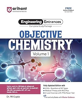 Arihant JEE Main Objective Chemistry for Volume 1 | Complete Study Package & Advanced, BITSAT, CET, VIT, NEET & Other Engineering Entrances 2025-2026 | 2500+ Questions, PYQs & 2-Level Exercises