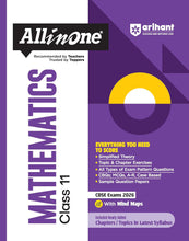 Load image into Gallery viewer, Arihant All in One Mathematics Class 11 for CBSE Exams 2025-26 | Revised Edition as per latest syllabus | Simplified Theory, All Types of Exam Pattern Questions, CBQs, MCQs, A-R, Case Based, Sample Question Papers, Mind Maps, Topic &amp; Chapter Exercises
