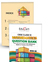 Load image into Gallery viewer, Educart CBSE Question Bank Class 12 2025-26 Physics, Chemistry, Mathematics and English (Includes Past Years Solved Questions) Set of 4 Books
