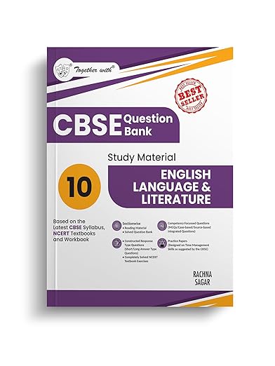 Together with CBSE Question Bank Class 10 English Language & Literature 2025-26 | Chapter-wise Study Material as per latest Syllabu