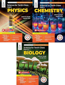 Lakhmir Singh Combo Class 10 Science (Biology + Physics + Chemistry) 2025-26 Exam