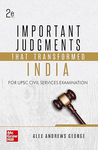 Important Judgments that transformed India for UPSC |English| 2nd Edition| Law|Civil Services Exam|State Administrative Exams