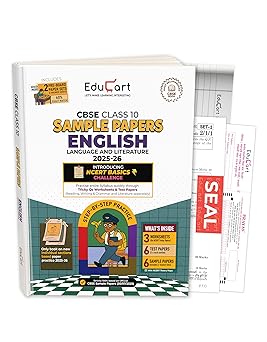 Educart CBSE Sample Paper ENGLISH LANGUAGE and LITERATURE Class 10 2025-26 (Introducing exclusive step-by-step new practice concept on 2026 pattern)