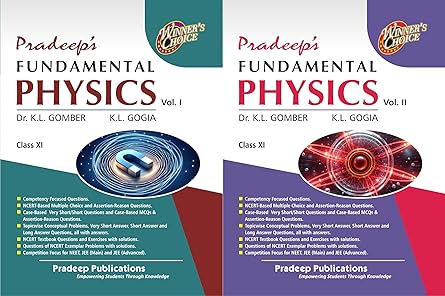 Pradeep's Fundamental Physics for Class 11 (Set of 2 Vol.) For exam 2025-26