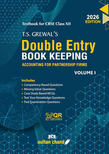 T.S. Grewal's Double Entry Book Keeping: Accounting for Not-for-Profit Organizations and Partnership Firms -( Vol. 1) Textbook for CBSE Class 12 (2026-27) - Booksfy