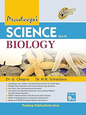 Pradeep's Science Part - III Biology for Class 9 - Examination 2025-26