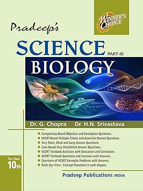 Pradeep's Science Biology Part - III for Class 10 - Examination 2025-26