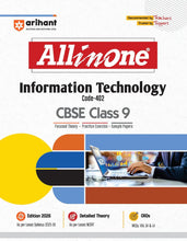 Load image into Gallery viewer, Arihant All in One Information Technology Class 9 for CBSE Exams 2025-26 | Revised Edition as per latest syllabus| CBQs, Focused Theory, Practice Exercises, Sample Papers
