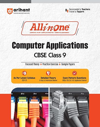 All In One Computer Application Class 9th Based On Latest NCERT For CBSE Exams 2025 | Mind map | All type of Questions, MCQs, Extract Based, VSA, SA & LA