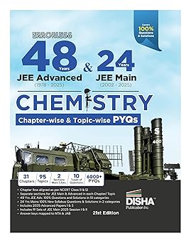 Disha Errorless 48 Years JEE Advanced (1978 - 2025) & 24 Year JEE Main (2002 - 2025) CHEMISTRY Chapter-wise & Topic-wise PYQs Book 21st Edition | Solved Papers Question Bank in NCERT Flow for JEE 2026