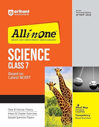 Arihant All In One Science Class 7 Based On Latest NCERT For CBSE Exams 2025 | Mind map in each chapter | Clear & Concise Theory | Intex & Chapter Exercises | Sample Question Papers