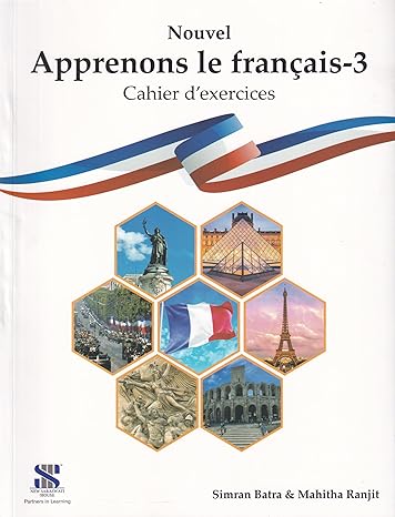 New Saraswati House Nouvel Apprenons Le Francais (Workbook) - 3 (2025)