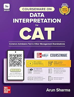Courseware on Data Interpretation for CAT 2025-26 by Arun Sharma | 9th Edition | DI | CAT/ MBA Entrance Exam | Solved Previous Years' Papers (2020-2024) | 2500+ Practice Questions | 100+ Problem Solving Online Videos | 45 Mock Tests on new pattern