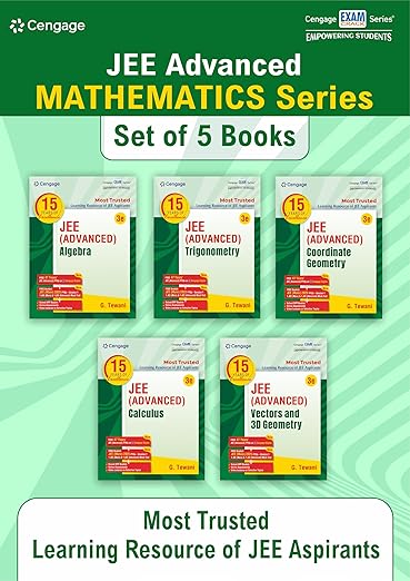 Mathematics Combo for JEE Advanced with FREE 47 YEARS JEE ADVANCED PYQ’s, Videos & Online assessments: Algebra + Calculus + Coordinate Geometry + Trigonometry + Vectors & 3D Geometry Set of 5 Books