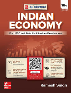 Indian Economy Courseware, 18e by Ramesh Singh for UPSC 2026 | 290+ Solved Online Prelims PYQs (2011-2025) | 85+ Online Mains PYQs (2011-2025) | 45+ Author Videos | Economic Survey & Union Budget