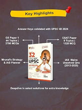 Load image into Gallery viewer, Disha 32 Topic-wise UPSC Civil Services IAS Prelims Previous Year Solved Papers 1 &amp; 2 (1995 - 2026) 17th Edn | FREE Unsolved Mains GS &amp; Essay Qns (2013-25) | General Studies &amp; CSAT PYQs for 2027 - Booksfy
