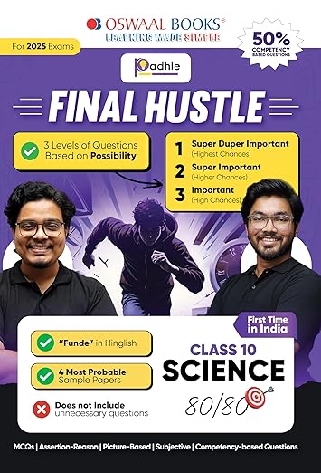 Final Hustle for CBSE Class 10 Science by Padhle - End Time Preparation with Priority Wise Questions Sample Question Papers and Funde