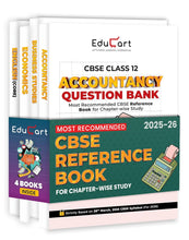 Load image into Gallery viewer, Educart CBSE Question Bank Class 12 2025-26 Accountancy, Business Studies, Economics and English (Includes Past Years Solved Questions) Set of 4 Books
