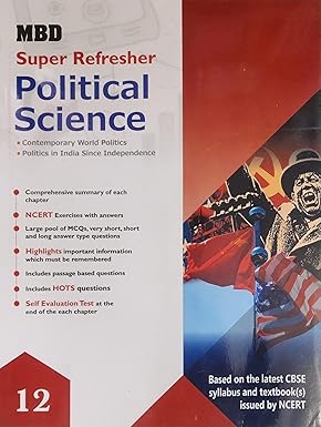 MBD Super Refresher Political Science Class 12