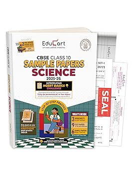 Educart CBSE Sample Paper Class 10 2025-26 Science (Based on latest CBSE Sample Papers Released on 30 July 2025) For 2026 Board Exam